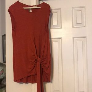 Anthropologie rust/orange tank